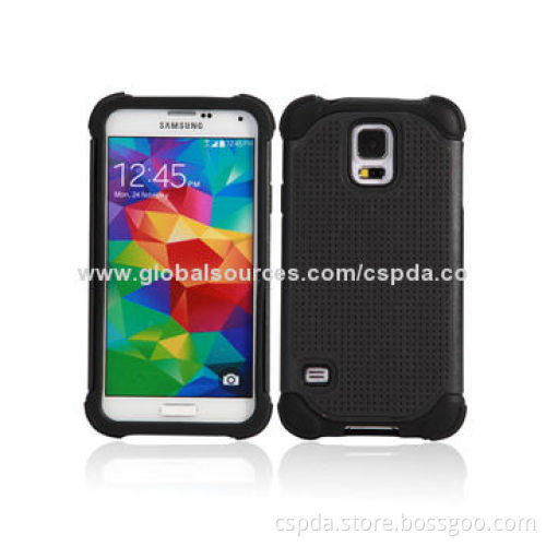 3-in-1 Silicone with PC Cases for Samsung S5, Different Colors Available